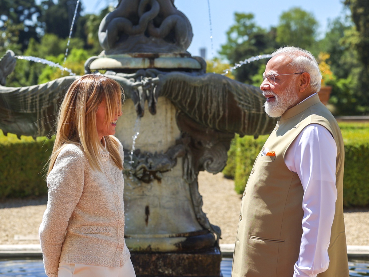 PM Modi Dinner, Drive, Colosseum Diplomacy With Meloni In Rome Photos5