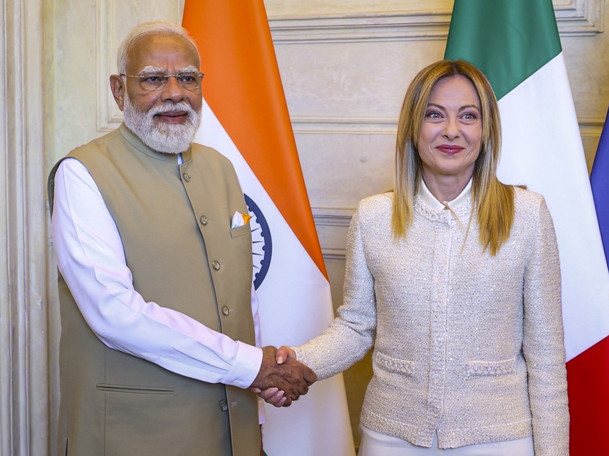 PM Modi Dinner, Drive, Colosseum Diplomacy With Meloni In Rome Photos6