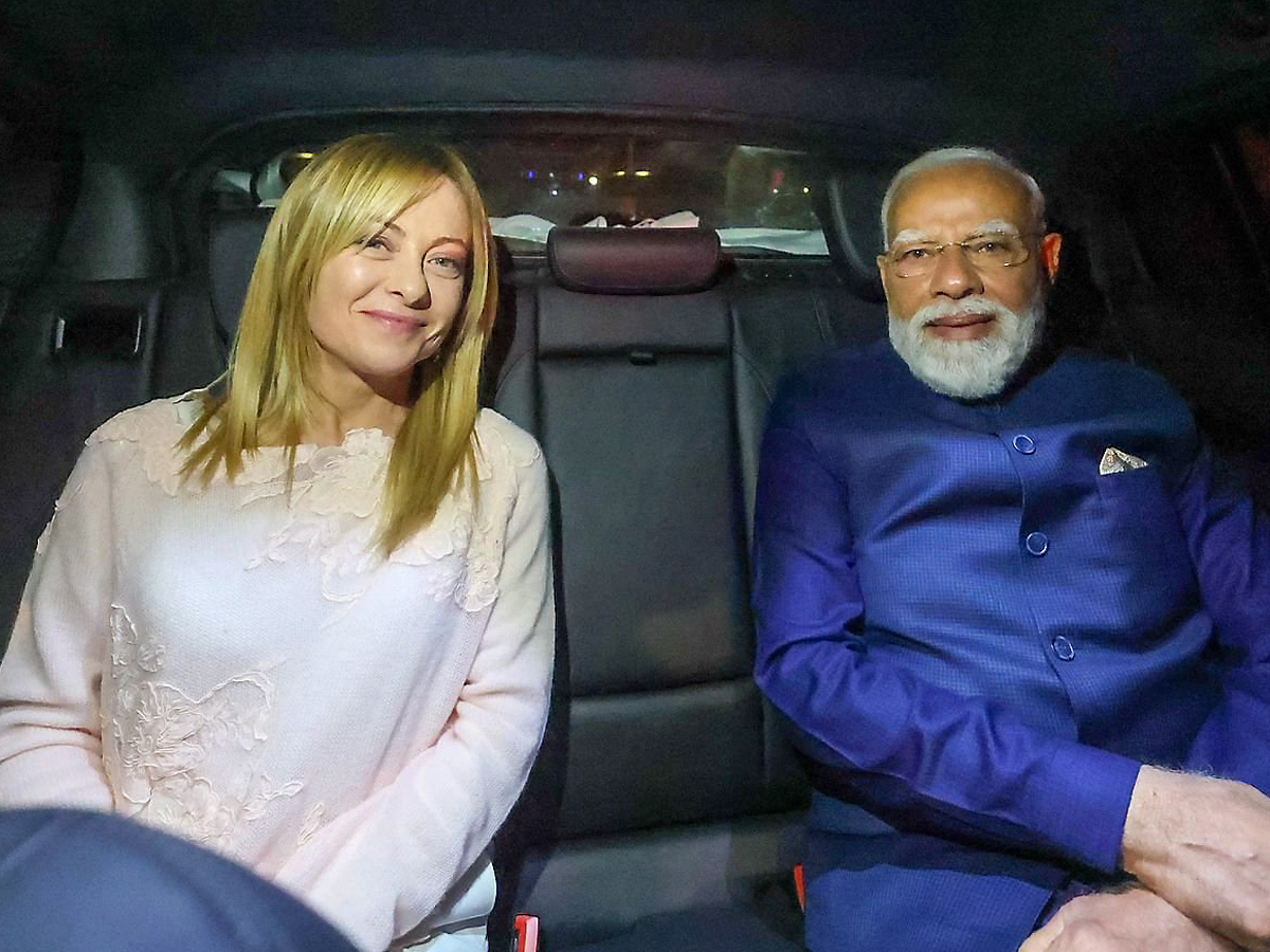 PM Modi Dinner, Drive, Colosseum Diplomacy With Meloni In Rome Photos10