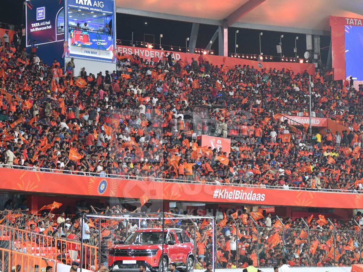 Celebrities In IPL Match At Hyderabad Uppal Cricket Stadium Photos36