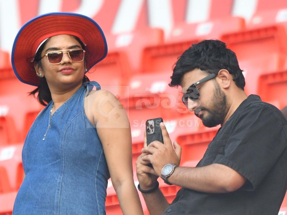 Celebrities In IPL Match At Hyderabad Uppal Cricket Stadium Photos12