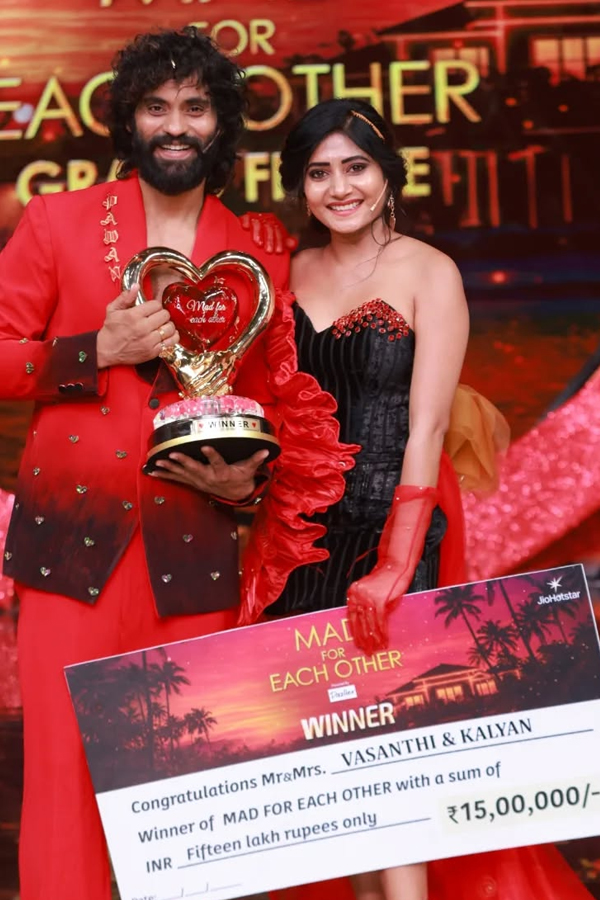 Kalyan And Vasanthi on winning The Mad For Each Other show season 1 title Photos8