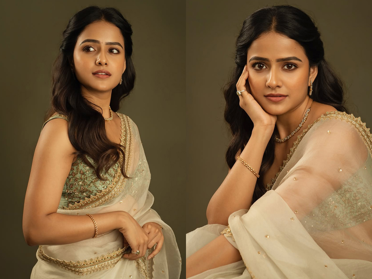 Actress Vaishnavi Chaitanya Stunning Saree Look Photos1