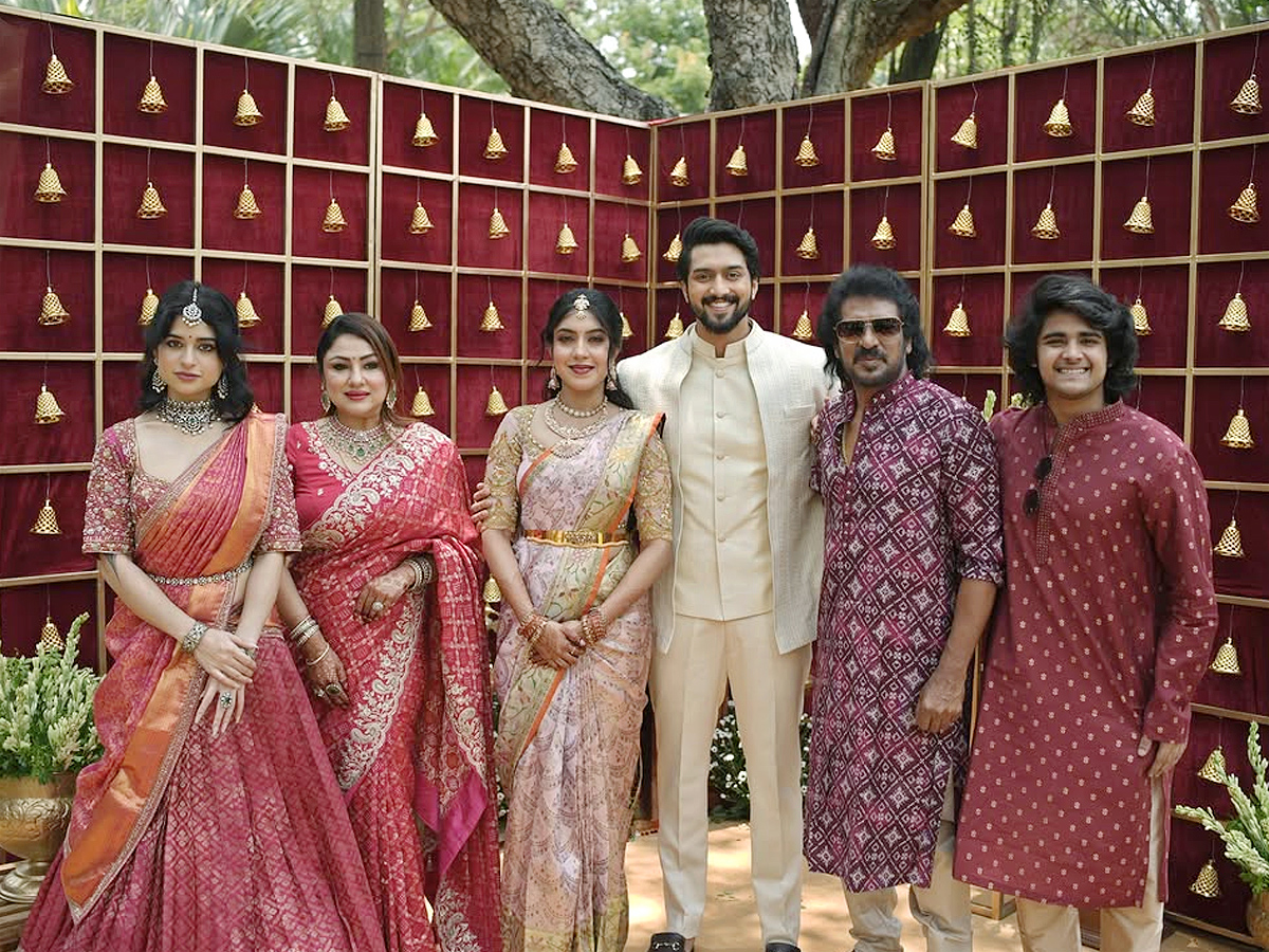 Upendra Nephew Niranjan gets engaged to Sanjana In intimate ceremony Photos2