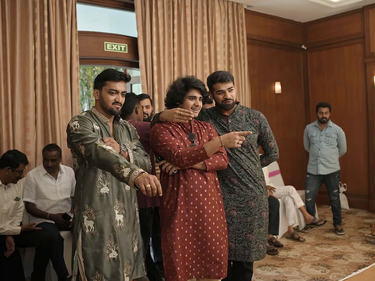 Upendra Nephew Niranjan gets engaged to Sanjana In intimate ceremony Photos15