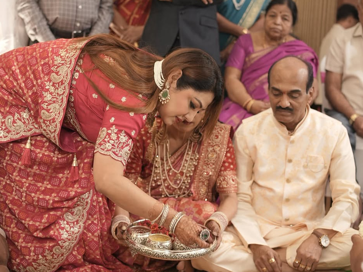 Upendra Nephew Niranjan gets engaged to Sanjana In intimate ceremony Photos16