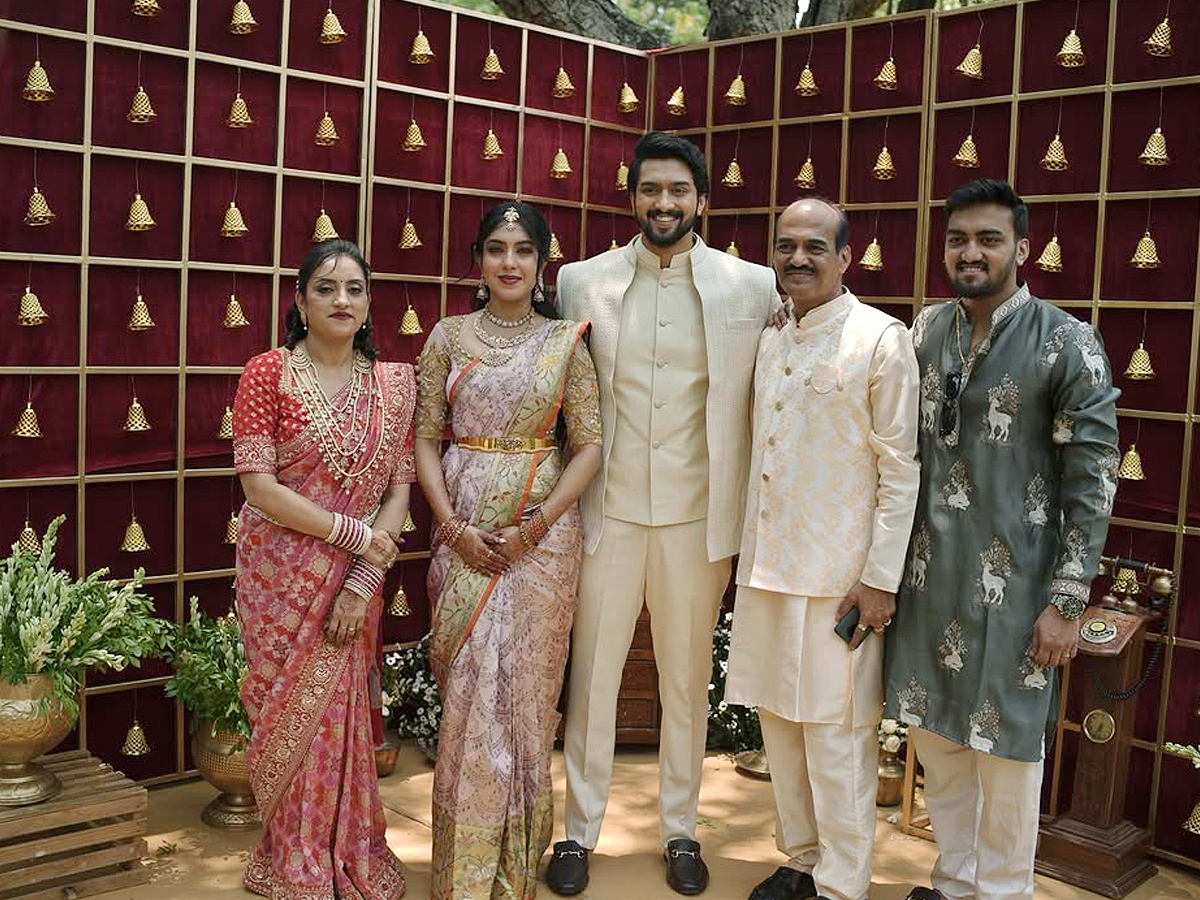 Upendra Nephew Niranjan gets engaged to Sanjana In intimate ceremony Photos3