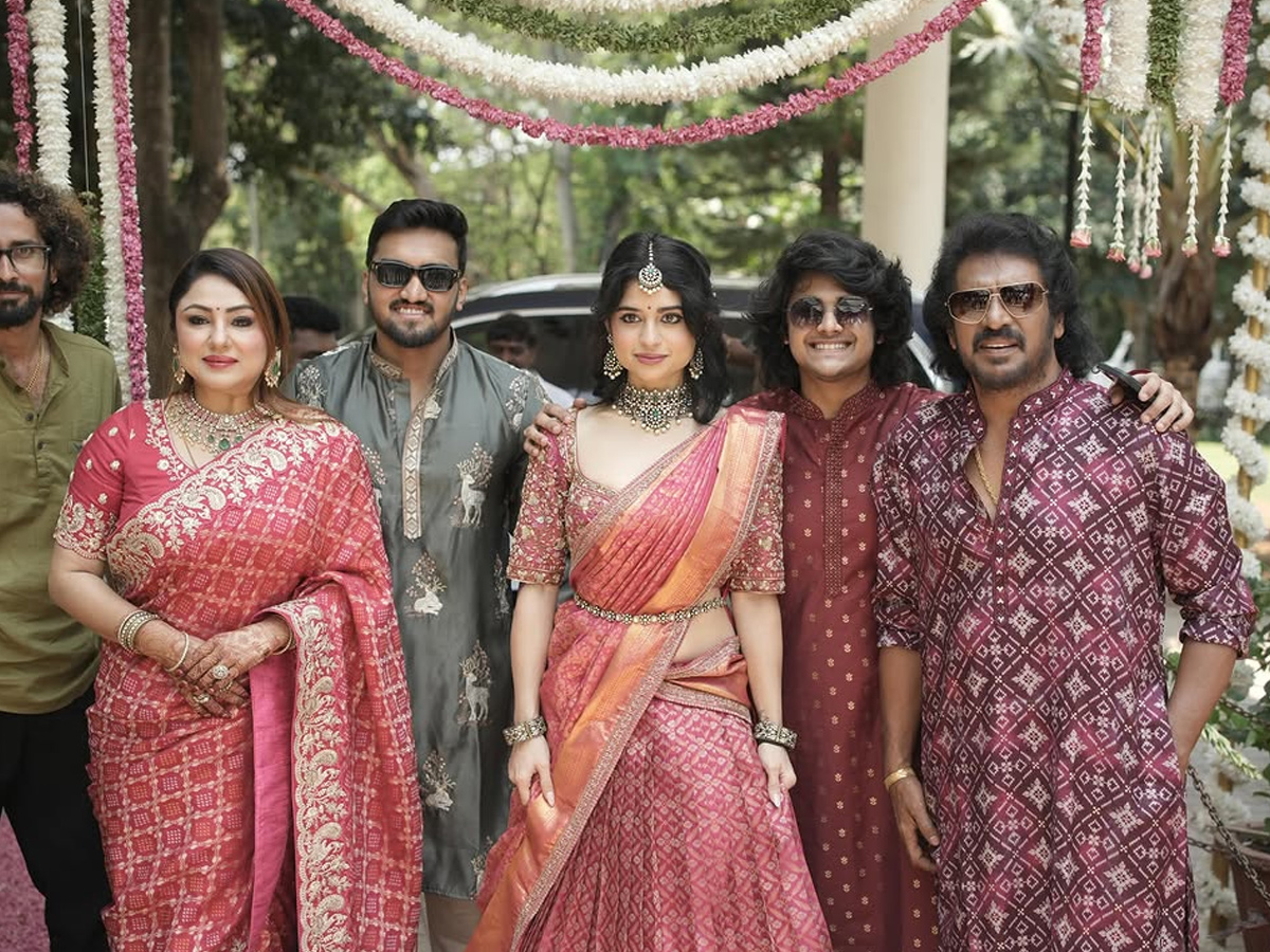 Upendra Nephew Niranjan gets engaged to Sanjana In intimate ceremony Photos21