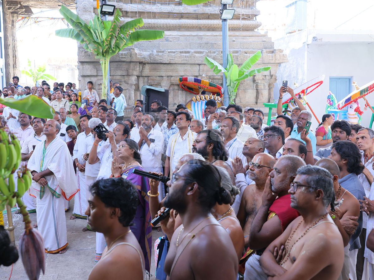 NARAYANAVANAM BRAHMOTSAVAMS BEGIN WITH DHWAJAROHANAM Photos14