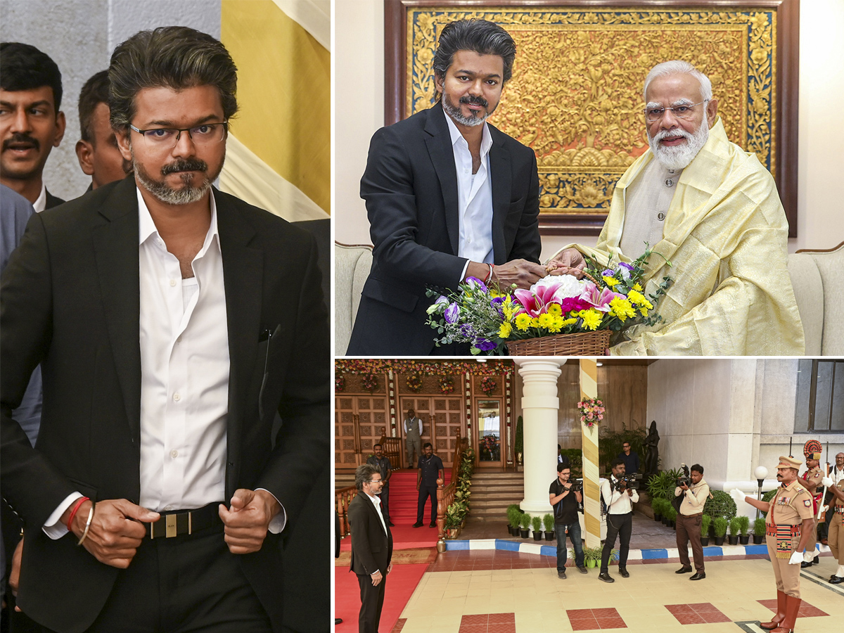 Tamil Nadu Chief Minister C Joseph Vijay Delhi Tour Trending Photos1