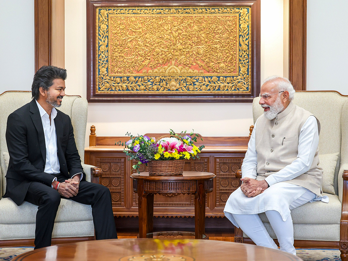 Tamil Nadu Chief Minister C Joseph Vijay Delhi Tour Trending Photos2