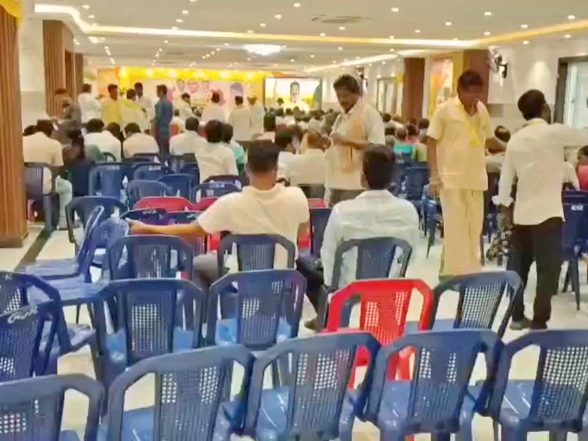 NTR party in crisis: Maha Nadu fades amid empty chairs public frustration Photos6