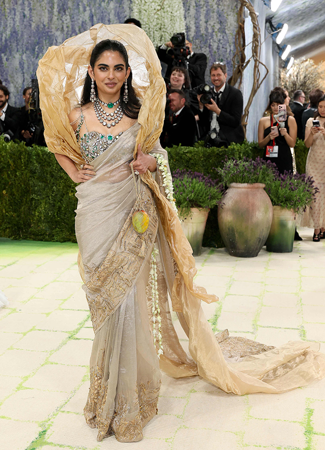 Isha Ambani arrives for the 2026 Met Gala celebrating13