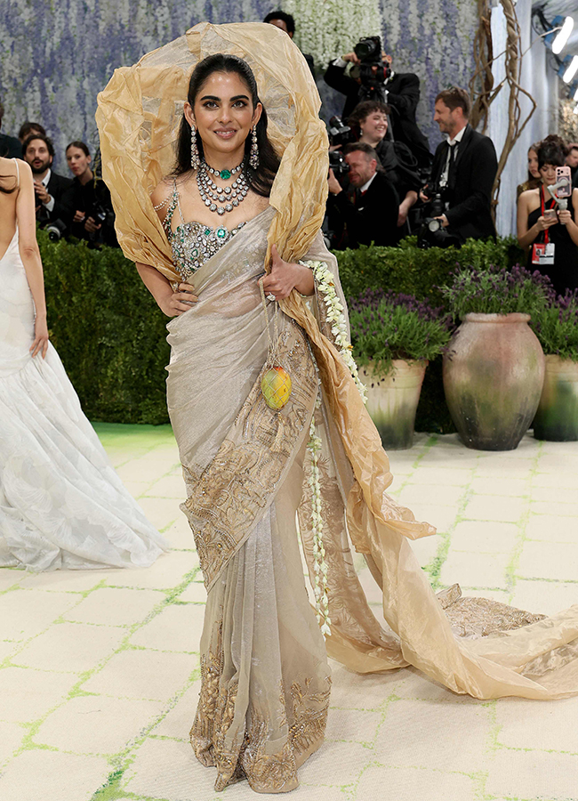 Isha Ambani arrives for the 2026 Met Gala celebrating15