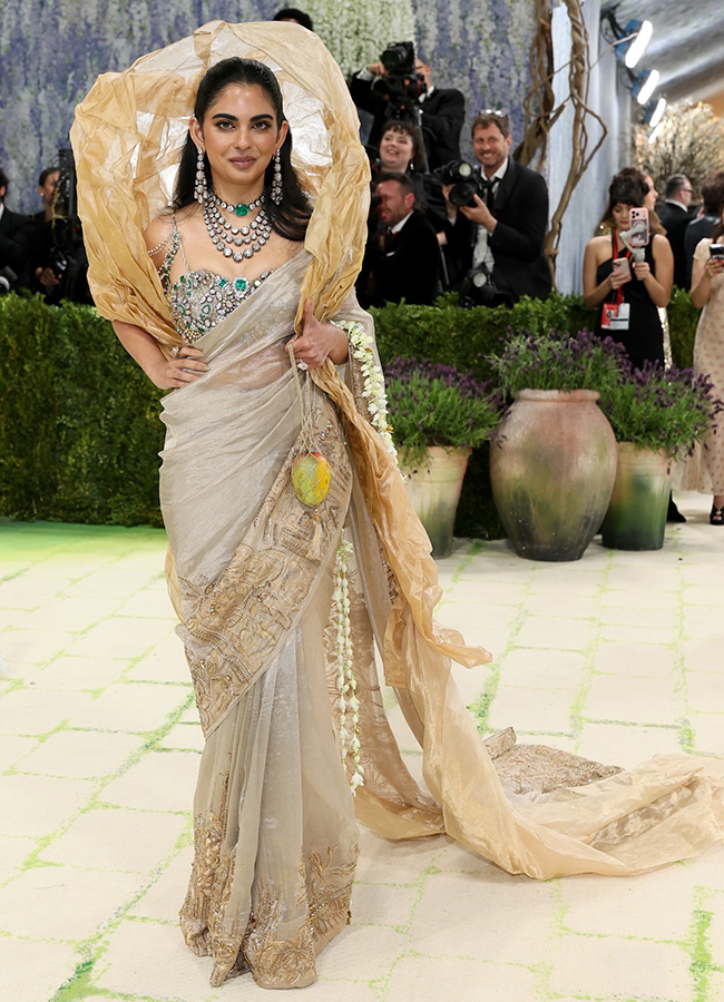 Isha Ambani arrives for the 2026 Met Gala celebrating5