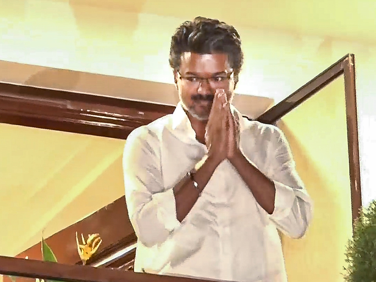 TVK Vijay celebrates after winning in the Tamil Nadu Assembly elections results11