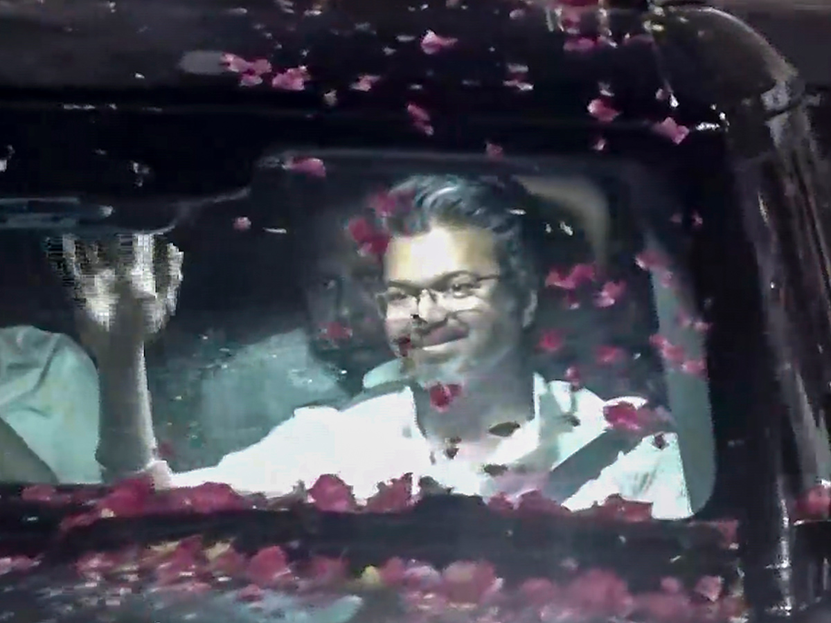 TVK Vijay celebrates after winning in the Tamil Nadu Assembly elections results9