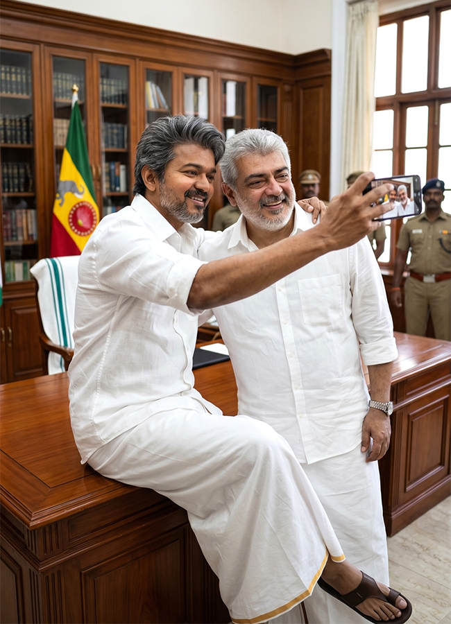 Trending : TVK Vijay AI made celebrity selfies are going viral2