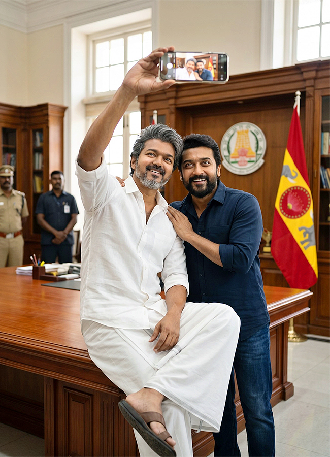 Trending : TVK Vijay AI made celebrity selfies are going viral3
