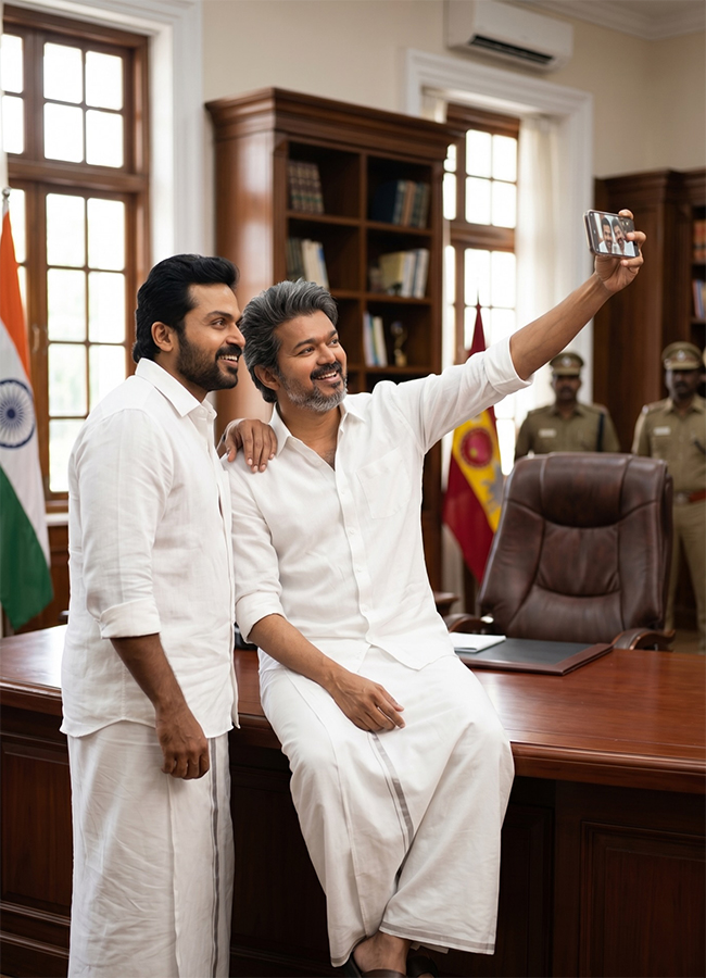 Trending : TVK Vijay AI made celebrity selfies are going viral7