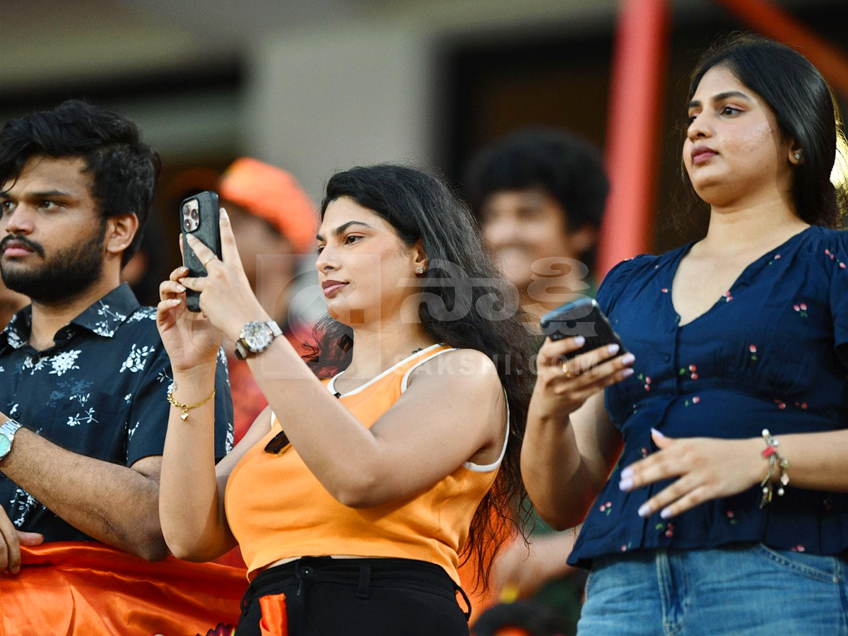 Celebrities In IPL Match At Hyderabad Uppal Cricket Stadium Photos17