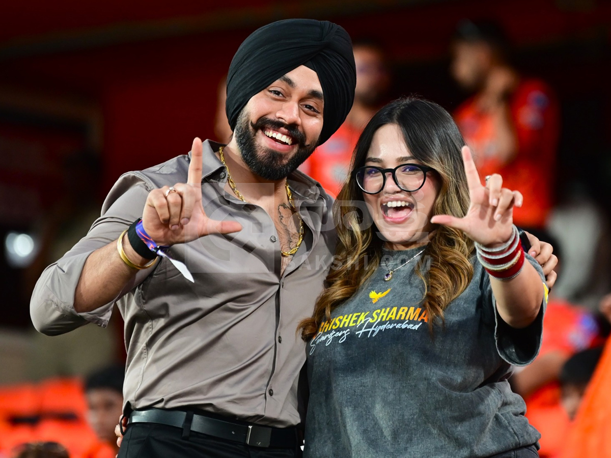 Celebrities In IPL Match At Hyderabad Uppal Cricket Stadium Photos12