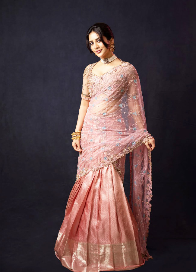 Nabha Natesh dazzling in a pink dress Photos10