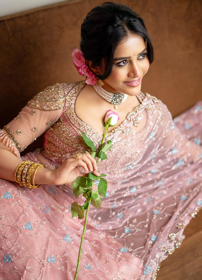 Nabha Natesh dazzling in a pink dress Photos3
