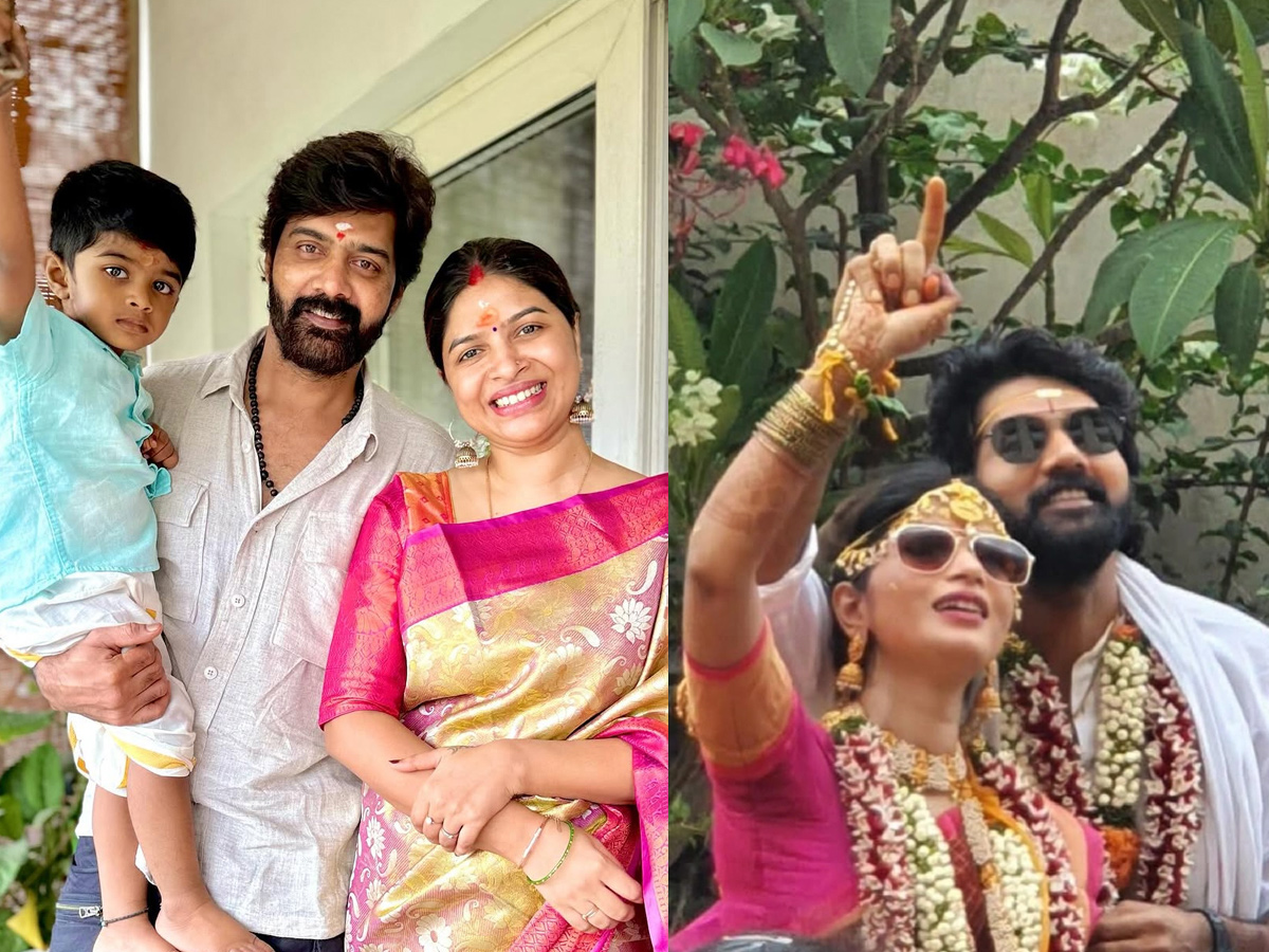 Hero Naveen Chandra Wedding Anniversary Special Photos1