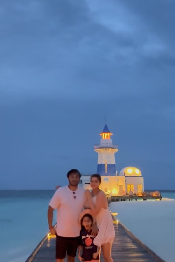 Actress Pranitha Glows In Maldives Family Vacation Photos3
