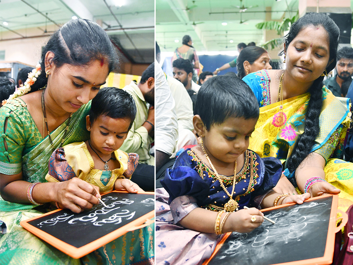 Mass Aksharabhyasam Ceremony on Indrakeeladri1