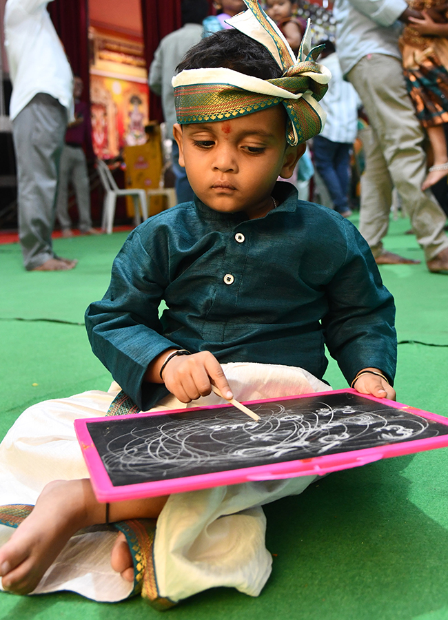 Mass Aksharabhyasam Ceremony on Indrakeeladri13