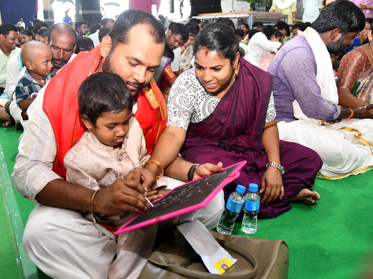 Mass Aksharabhyasam Ceremony on Indrakeeladri15