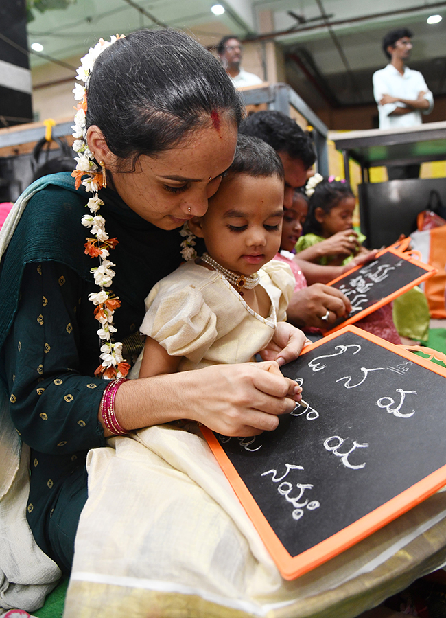 Mass Aksharabhyasam Ceremony on Indrakeeladri8