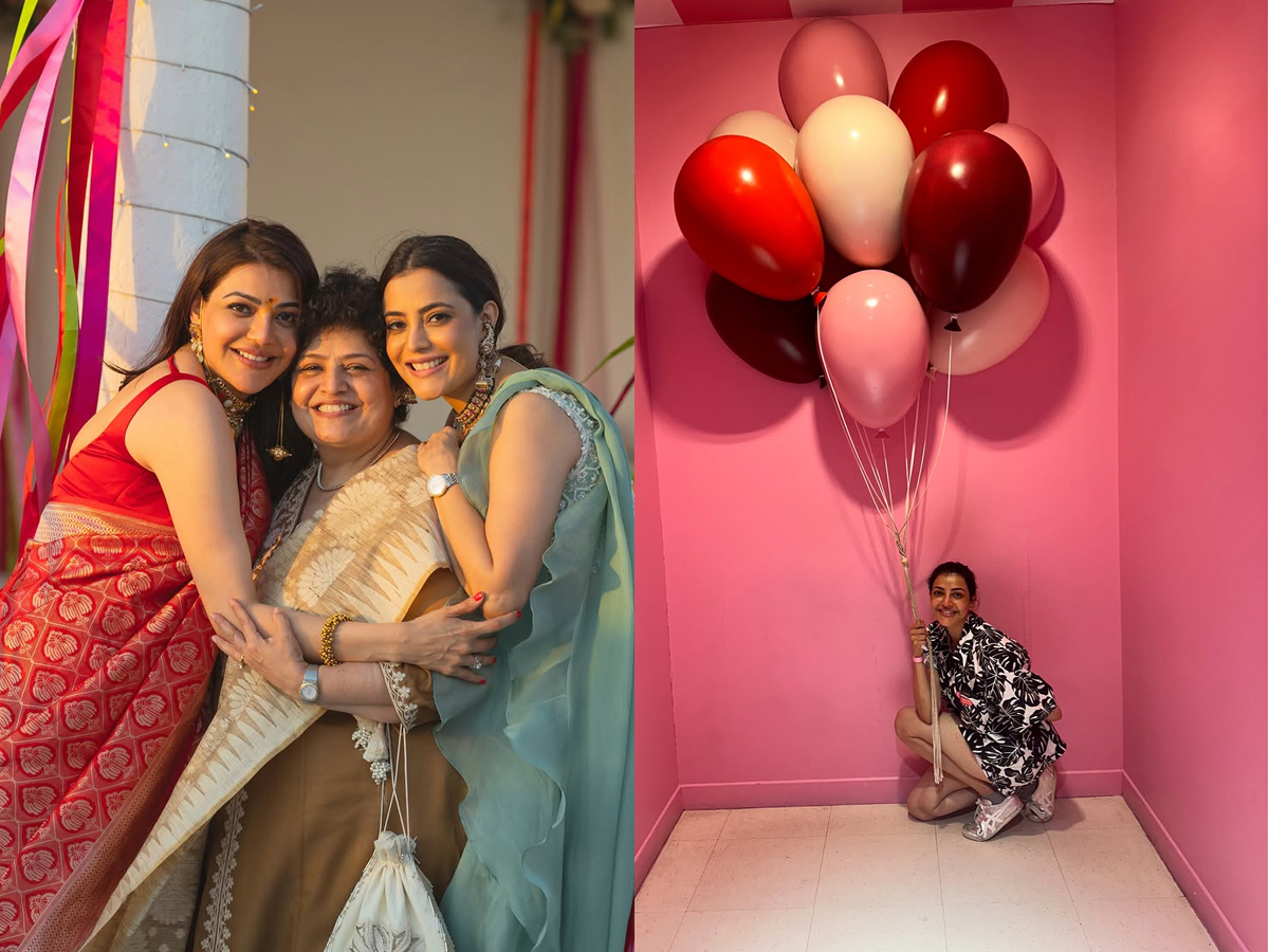  Actress Kajal Aggarwal Birthday Celebrations With Family Photos1