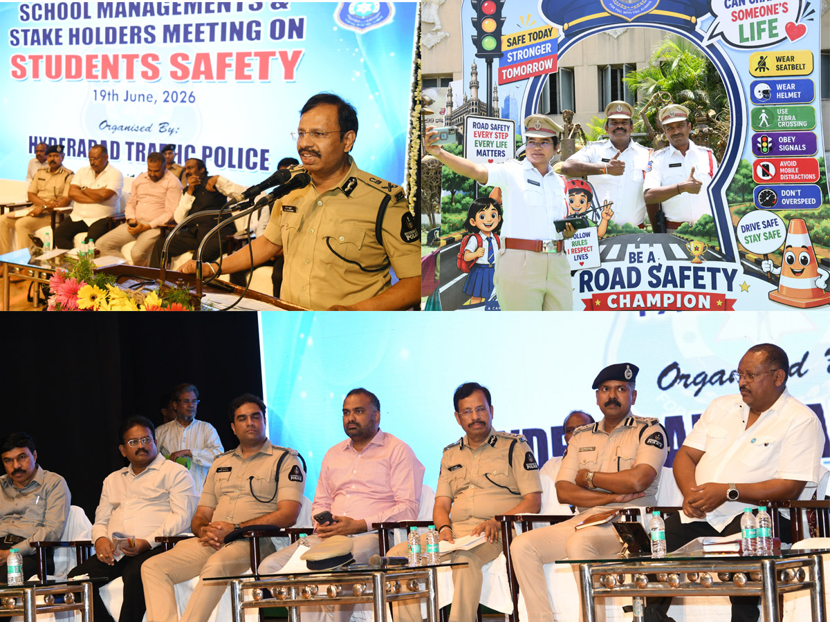 CP sajjanar warning on Minor Driving safe school envinronment in Hyderabad Photos 1