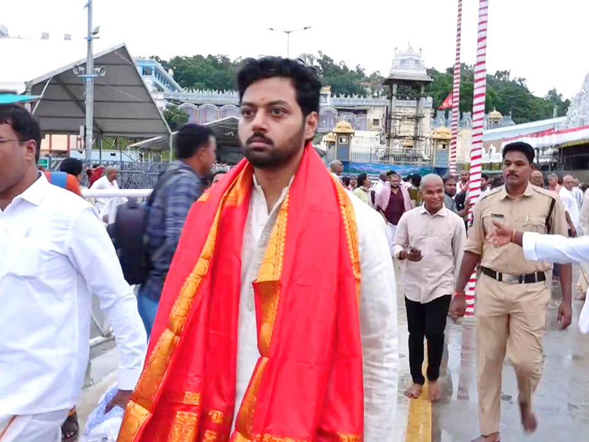 Nandamuri Mokshagna Teja Visited Tirumala Today13