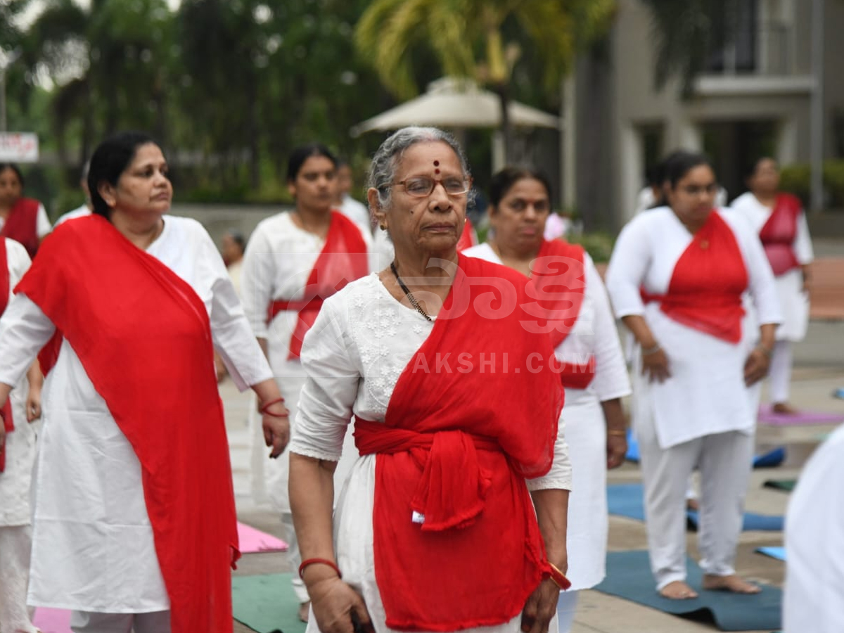 Yoga celebrations organized by Sakshi News Photos10