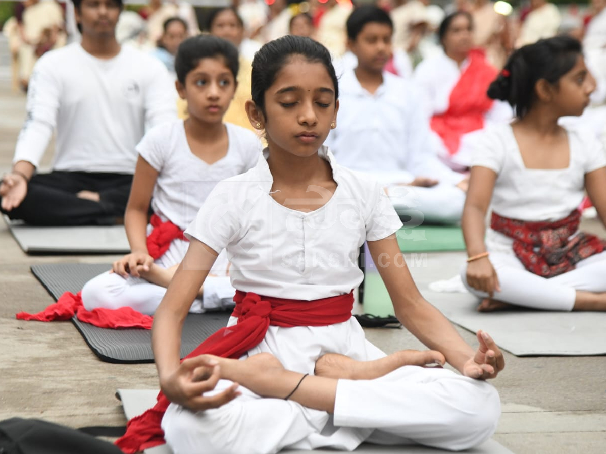 Yoga celebrations organized by Sakshi News Photos11