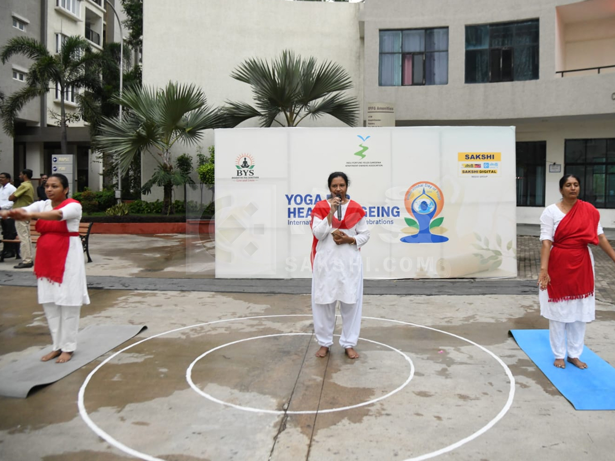 Yoga celebrations organized by Sakshi News Photos12