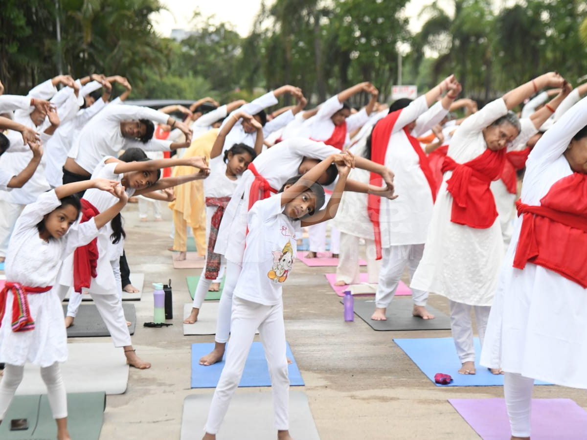 Yoga celebrations organized by Sakshi News Photos15