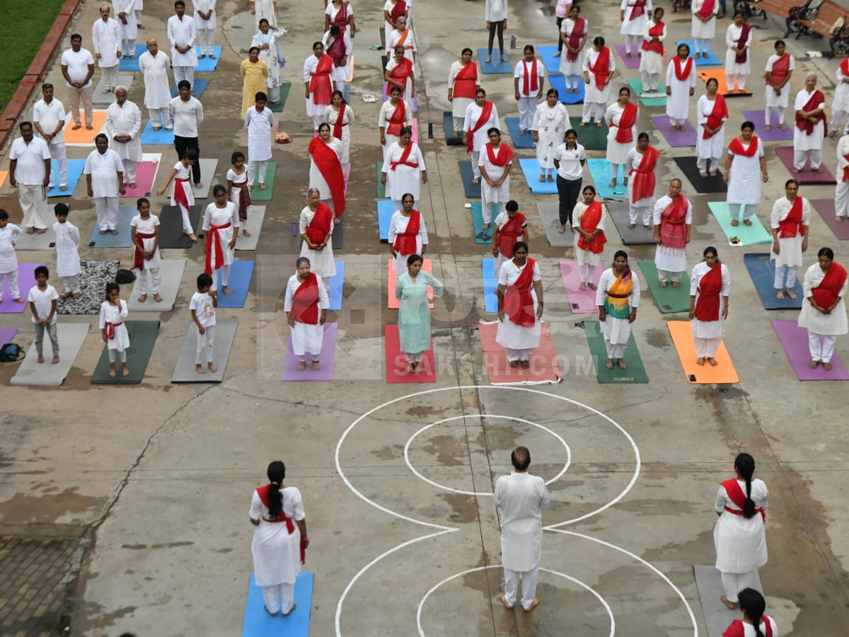 Yoga celebrations organized by Sakshi News Photos16