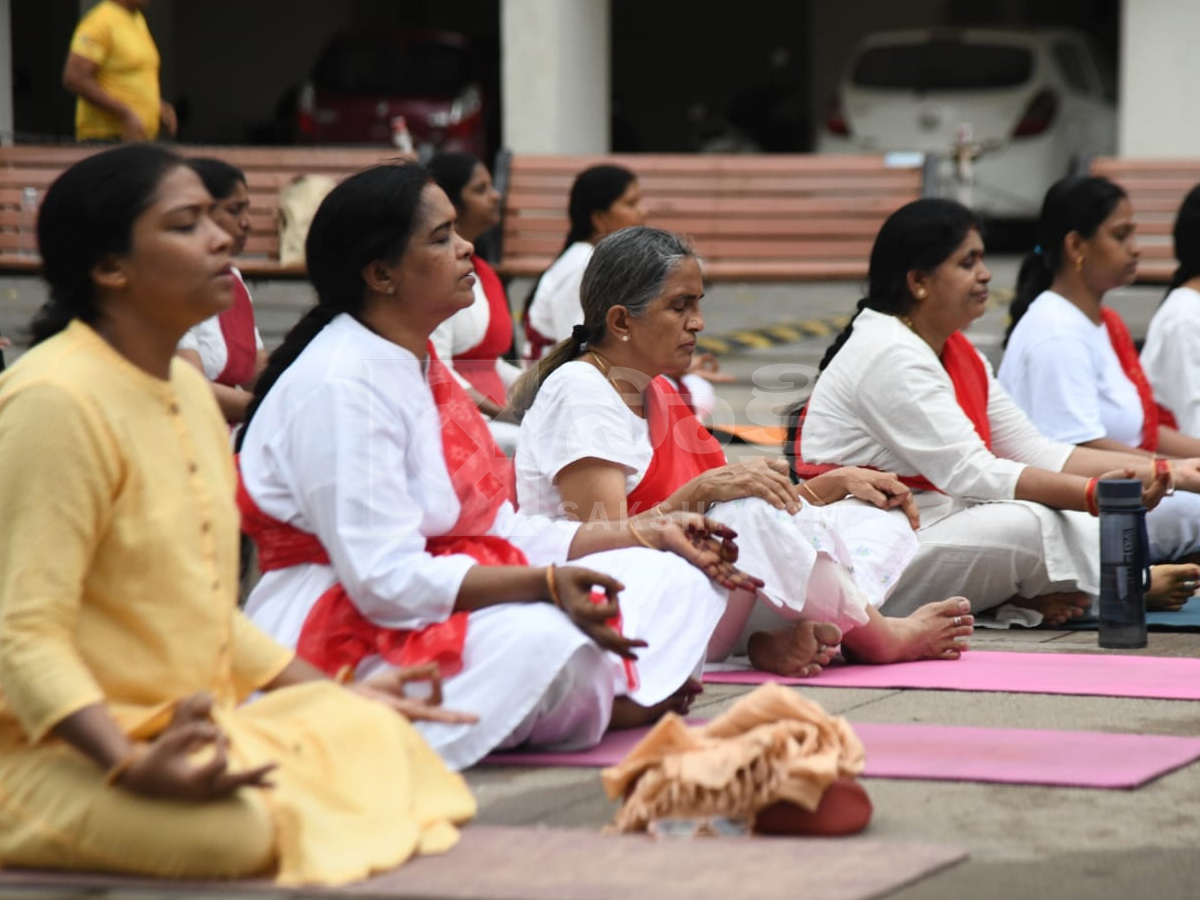 Yoga celebrations organized by Sakshi News Photos4