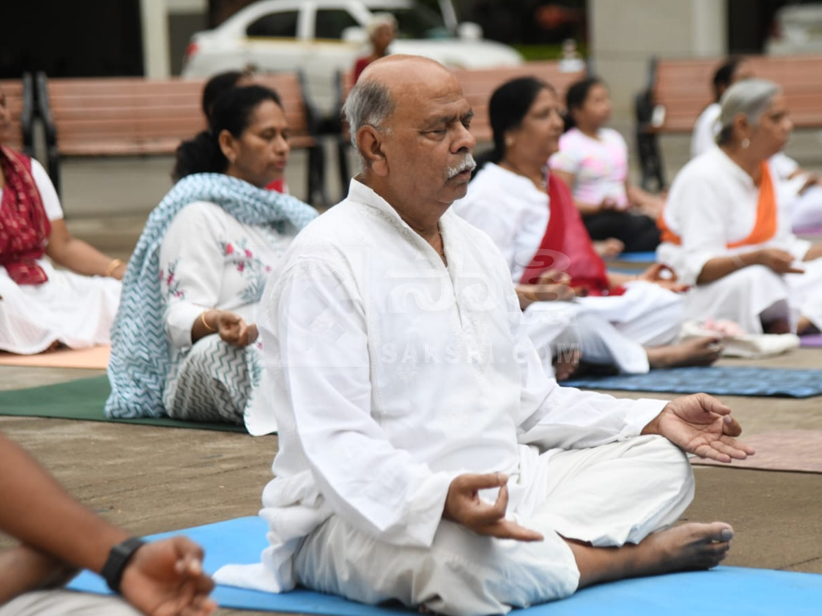 Yoga celebrations organized by Sakshi News Photos5