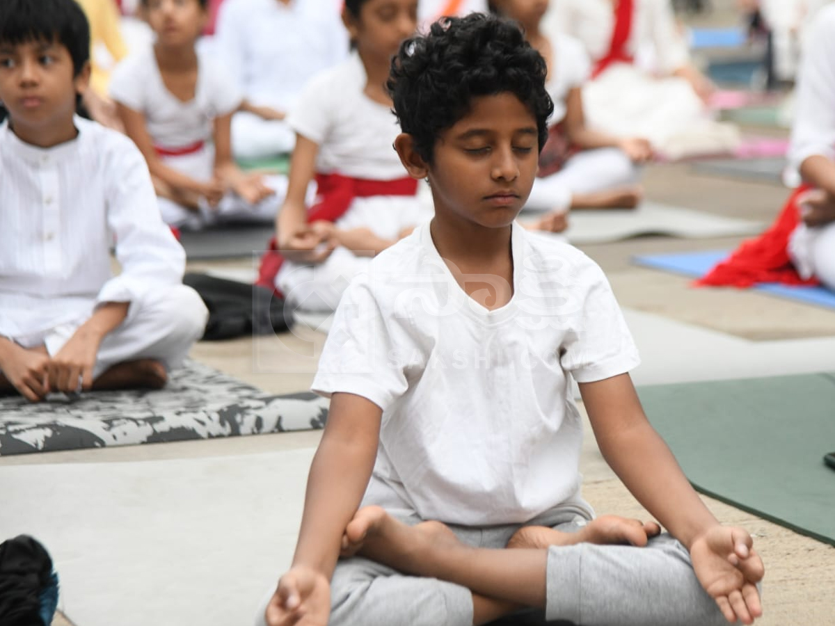 Yoga celebrations organized by Sakshi News Photos7