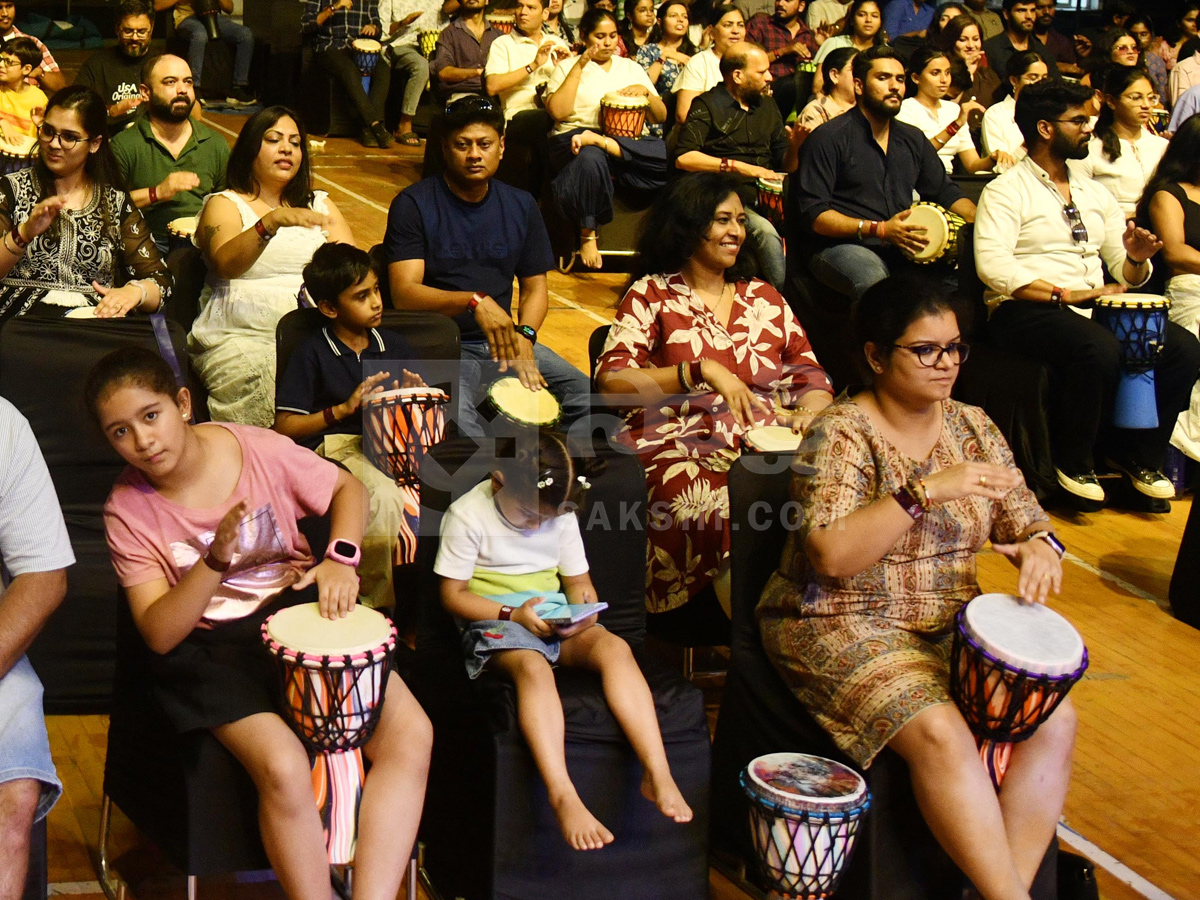 Worlds largest djembe drum circle event In Gachibowli Photos13