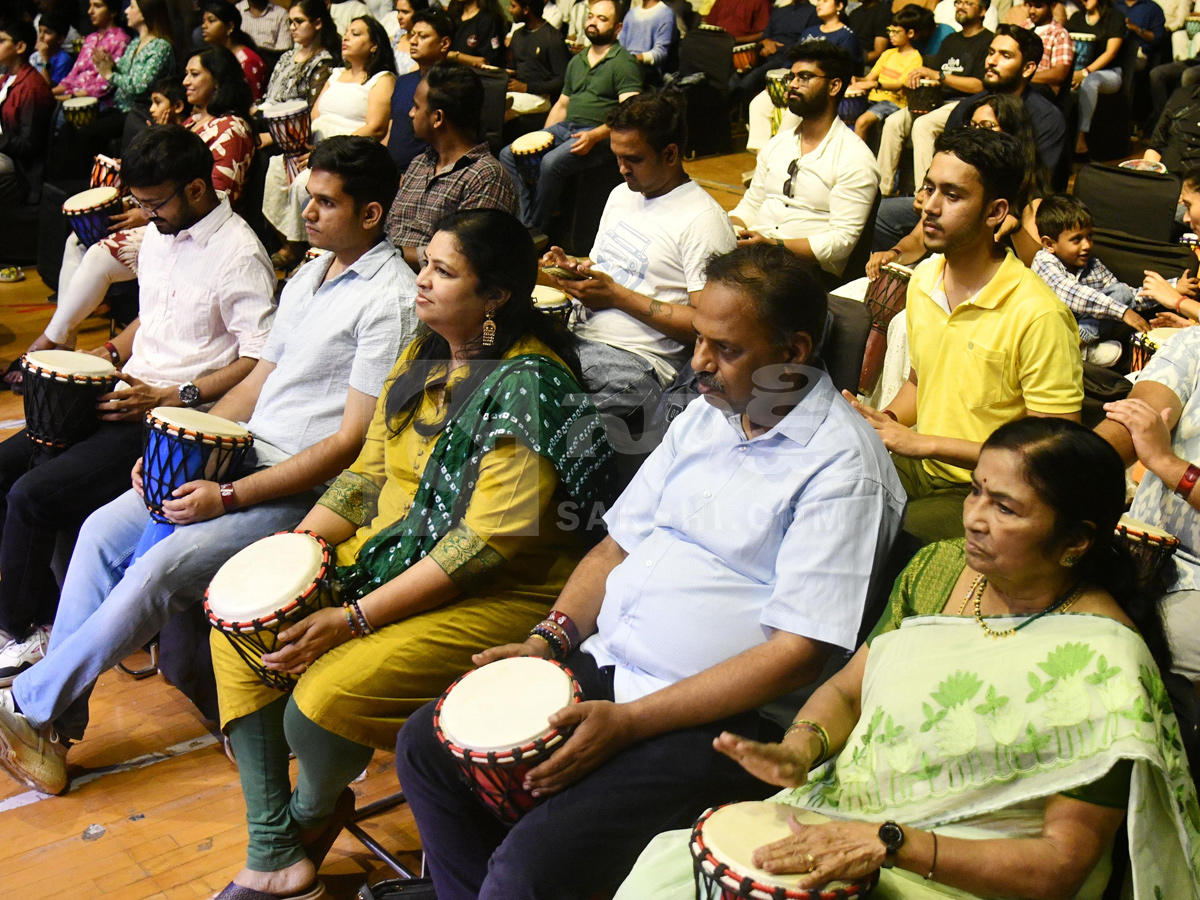 Worlds largest djembe drum circle event In Gachibowli Photos14