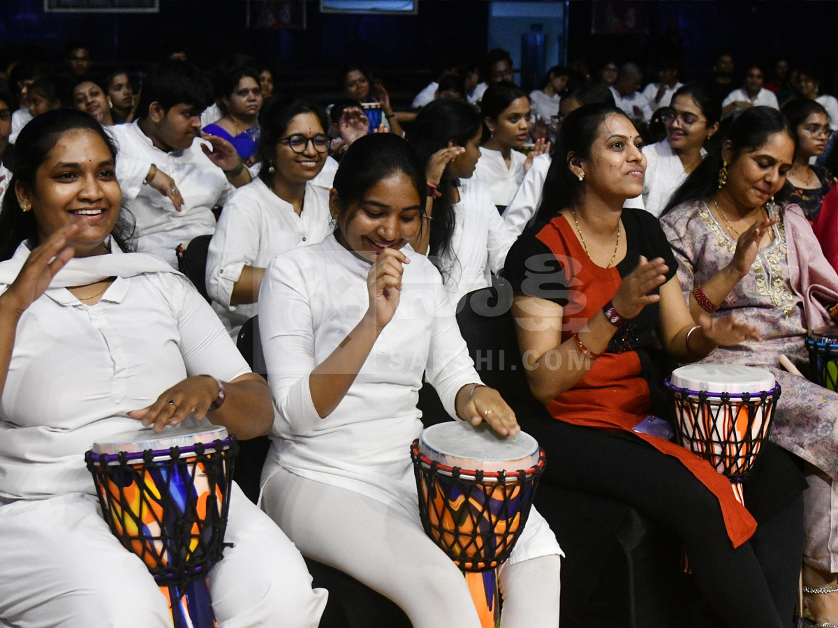 Worlds largest djembe drum circle event In Gachibowli Photos15