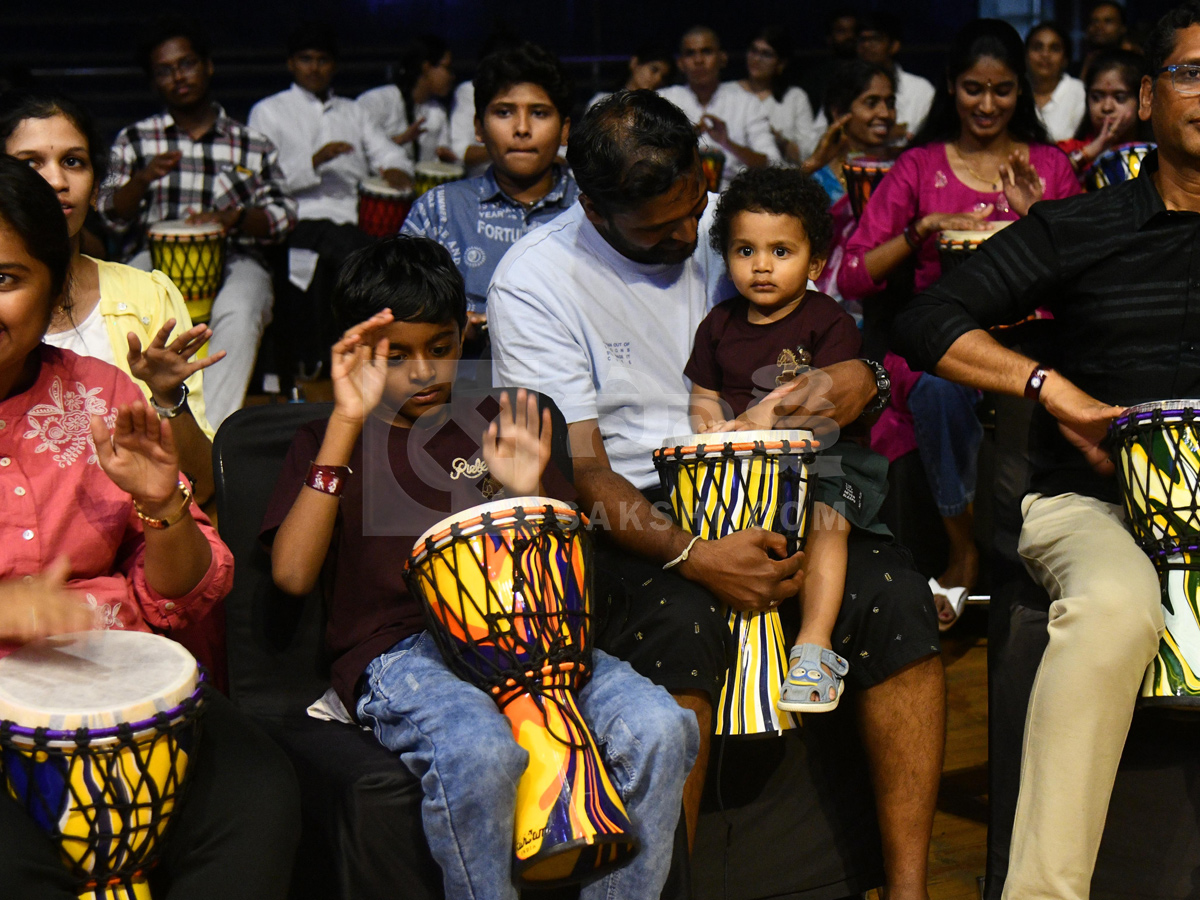 Worlds largest djembe drum circle event In Gachibowli Photos16