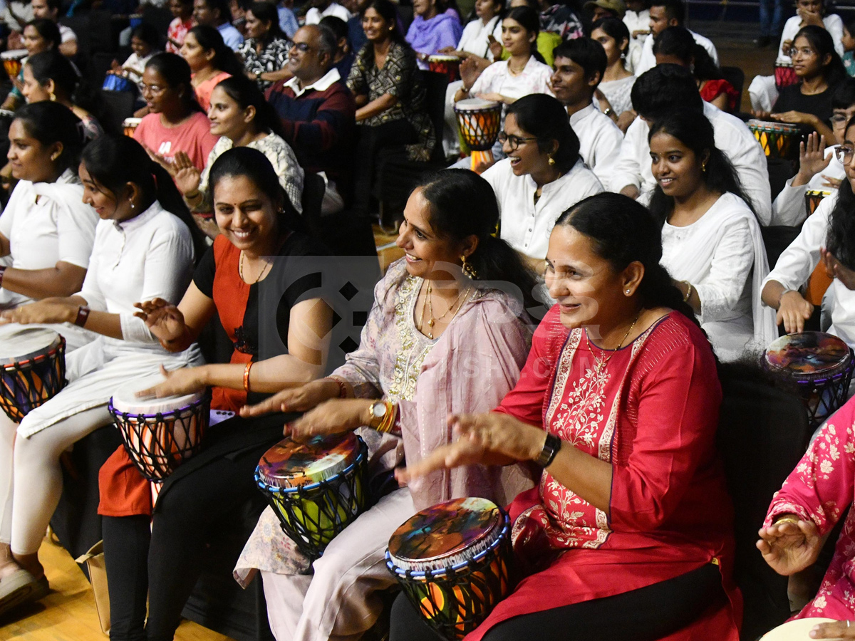 Worlds largest djembe drum circle event In Gachibowli Photos17